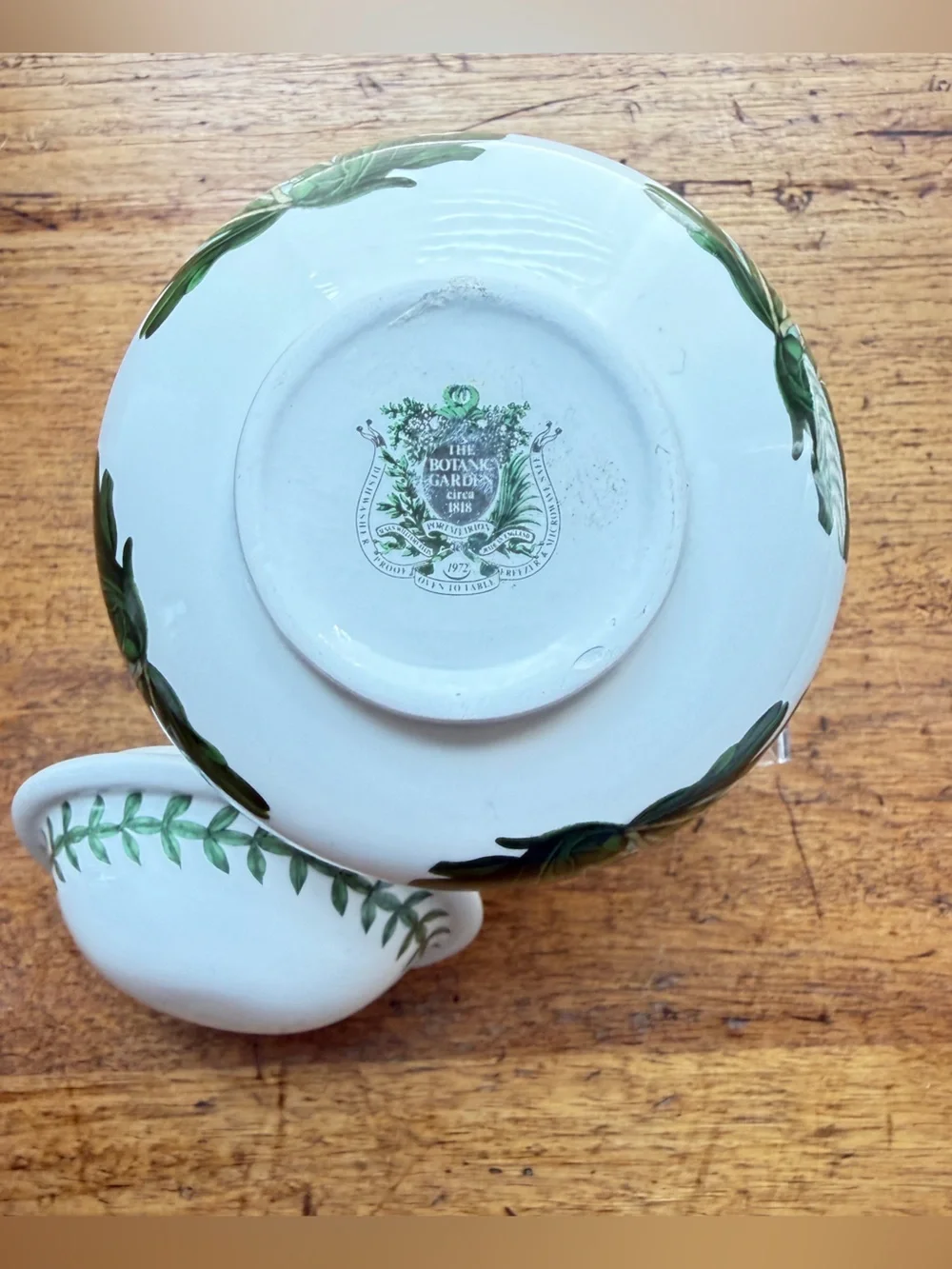 VTG Portmeirion Botanic Garden Sugar, Creamer & Canister Set | Made in England